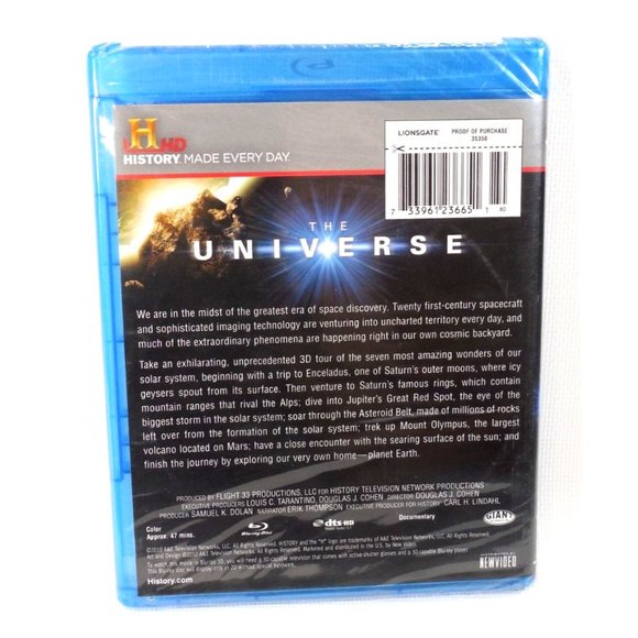 The Universe: 7 Wonders of the Solar System (Blu-ray Disc, 2011, 3D) NEW SEALED - Picture 3 of 3